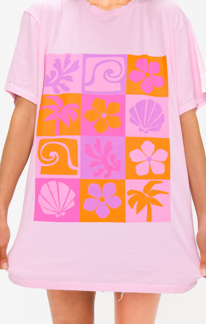24 Hour Tee ~ Pink Daisy Graphic