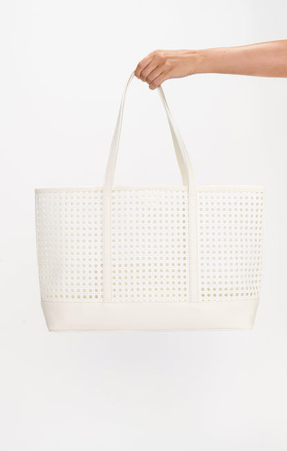 Soleil Tote Bag ~ White