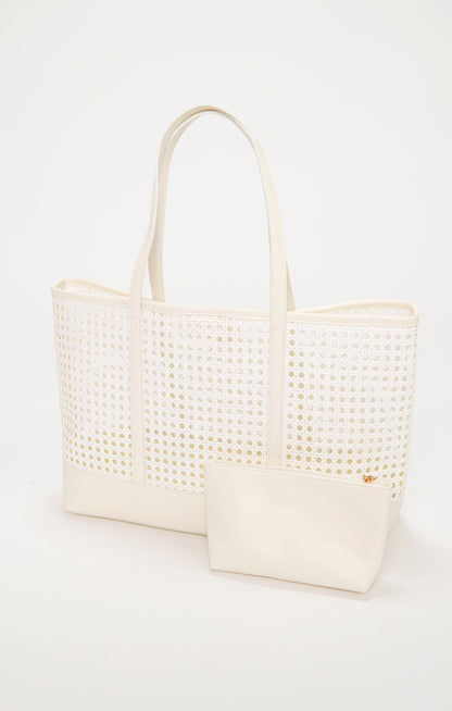 Soleil Tote Bag ~ White