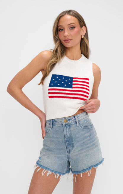 Milo Tank ~ Flag Knit