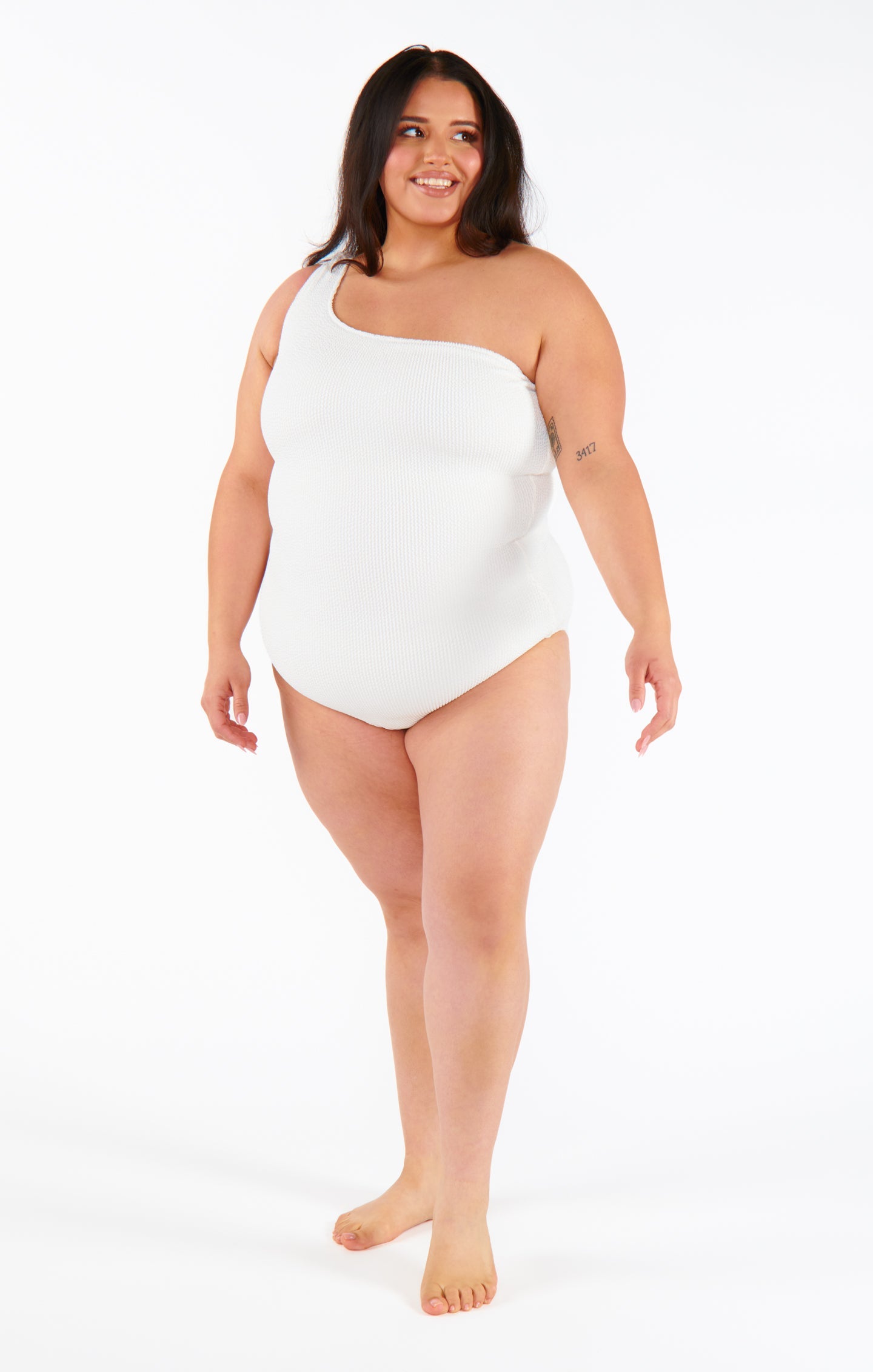 Anchor One Piece ~ Ivory Scrunch