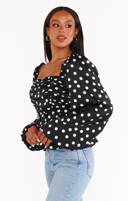 Atiana Top ~ Polka Dot