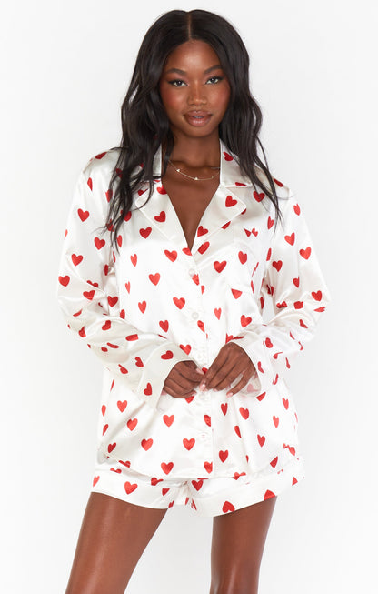 Favorite PJ Set ~ Queen of Hearts Silky