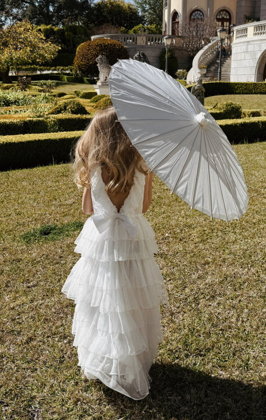 Lovebug Dress ~ White Tulle
