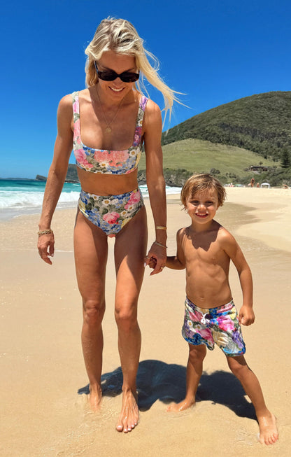 Little Beach Bum Trunks ~ Flower Shop