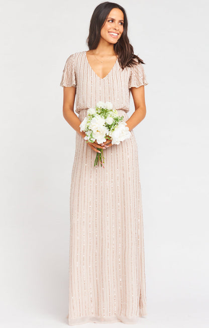 Michelle Flutter Maxi Dress