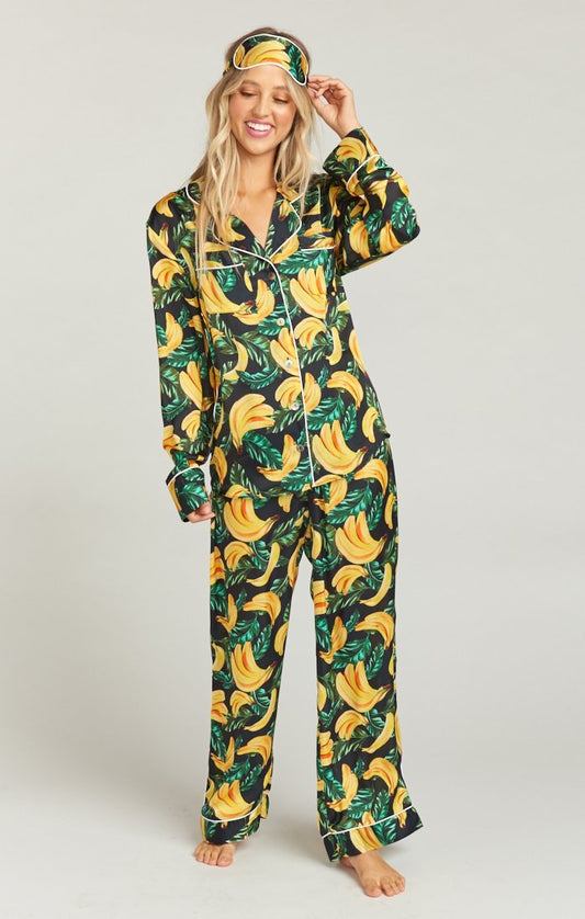 Paige PJ Set With Eye Mask