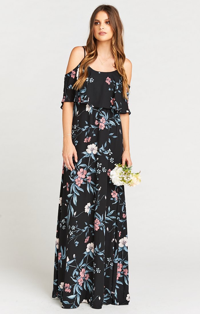 Caitlin Ruffle Maxi Dress