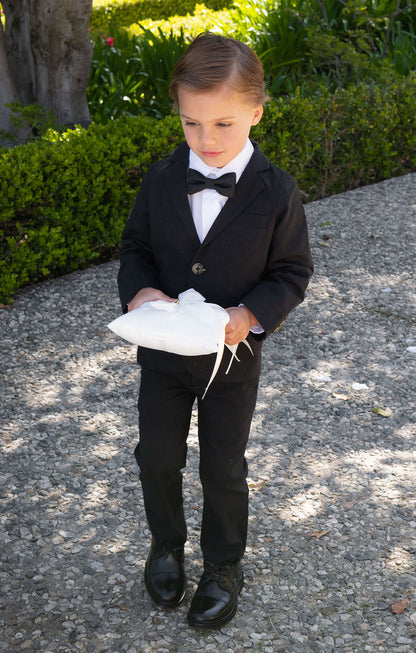 Benjamin Suit Set ~ Black Linen