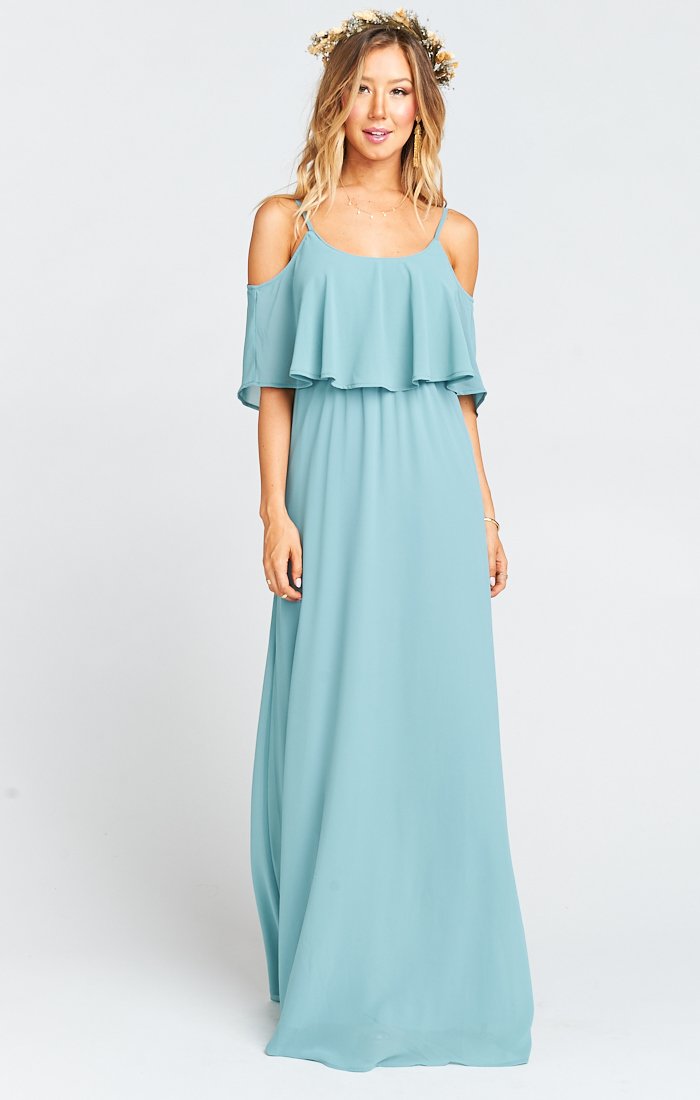 Caitlin Ruffle Maxi Dress