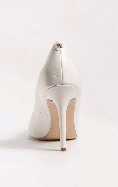 Sam Edelman Hazel Heel ~ Bright White Leather