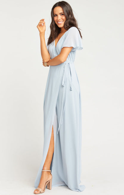 Noelle Flutter Wrap Dress