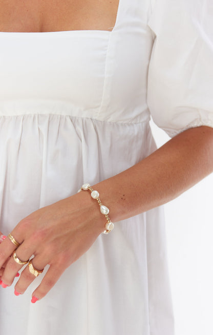 ALV Jewels Cocoa Bracelet ~ Ivory & Gold
