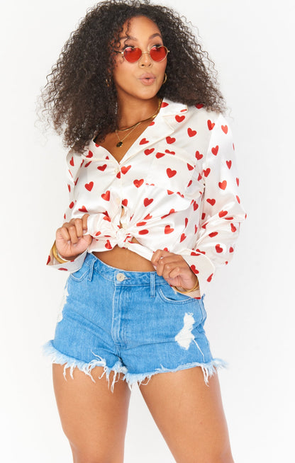 Favorite PJ Set ~ Queen of Hearts Silky
